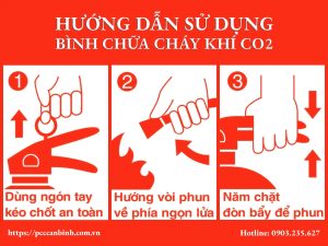 Hướng dẫn sử dụng bình chữa cháy khí CO2